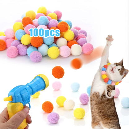 Cat Toy Ball Launcher Gun