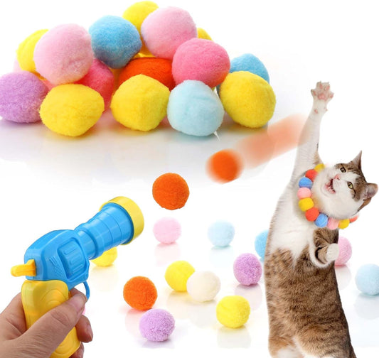 Cat Toy Ball Launcher Gun