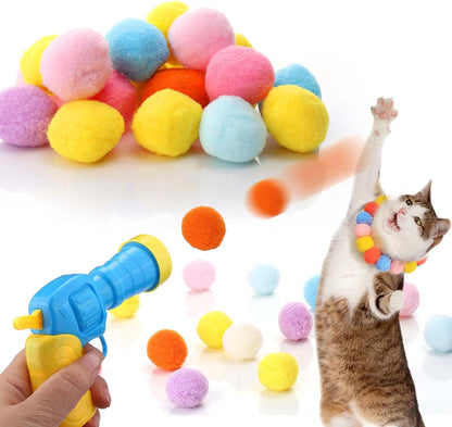 Cat Toy Ball Launcher Gun